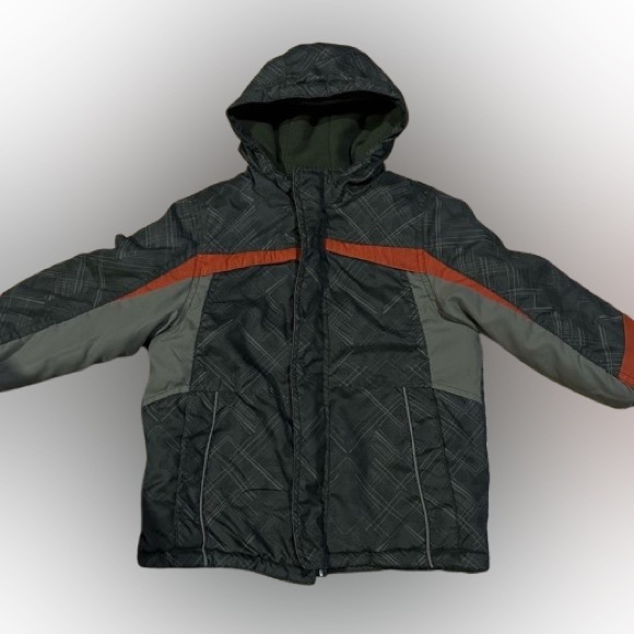 Faded Glory Kids Hooded Jacket with Orange Accent - Picture 1 of 5